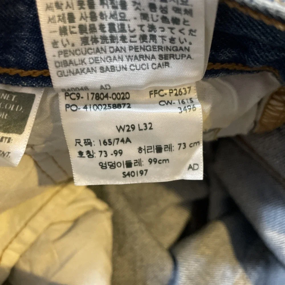 Levi's Men's 501 CT Jeans 29X32 Blue Medium Wash Denim‎ Button Fly